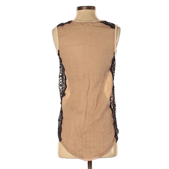 Anthropologie a’reve side lace tank top size small - Picture 2 of 9